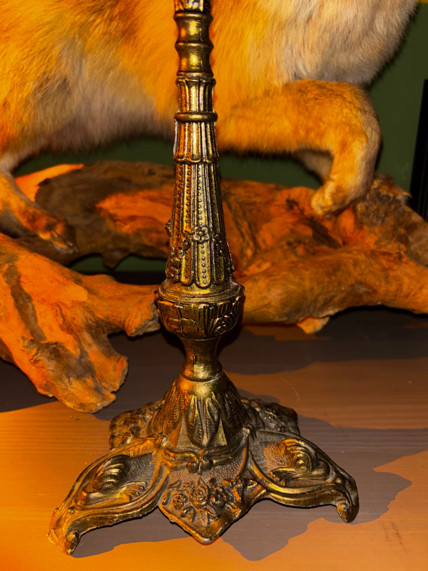 Vintage Kerzenständer mit Käfern