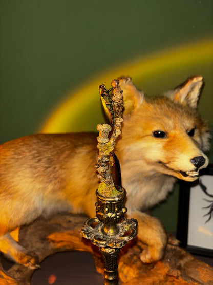 Vintage Kerzenständer mit Käfern